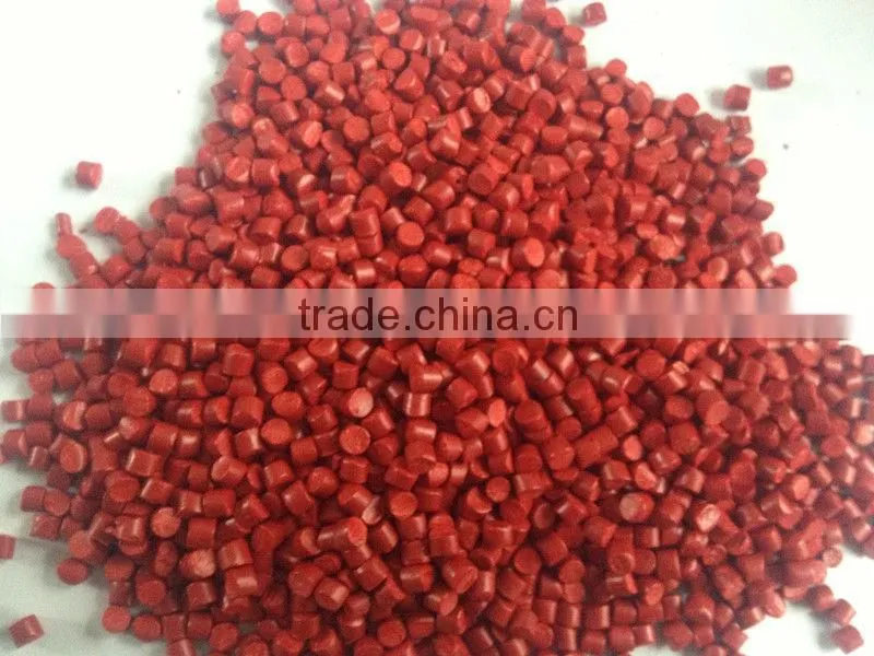 bright red masterbatch,red masterbatch,red pe masterbatch,good quality,high pigment.