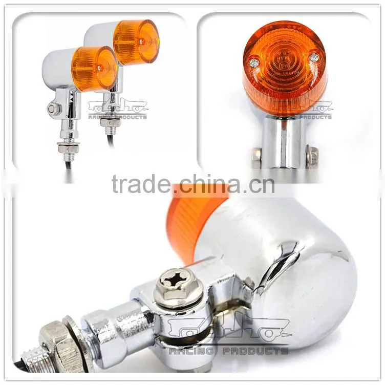 BJ-SL-061Performance Ultra bright Universal E-Mark Aluminum Chrome Housing LED Motorcycle Signal Light