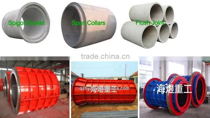 Africa standerd suspension roller type concrete pipe machine