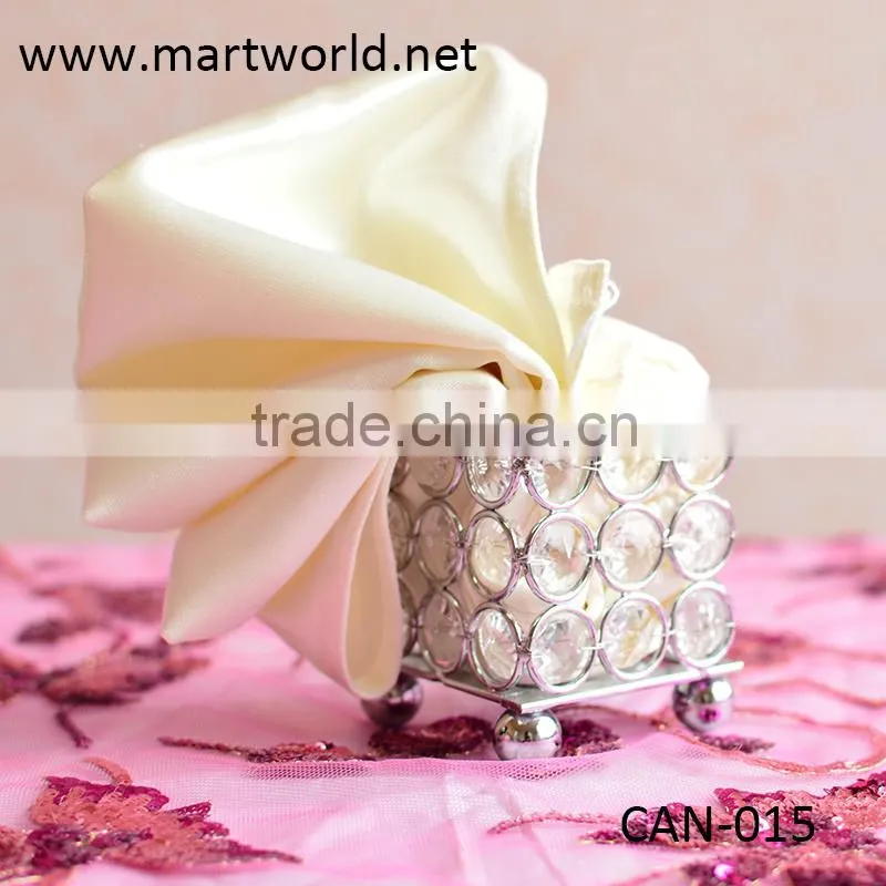 silver fashionable wedding candelabra, candle holders for wedding table center pieces,crystal table center piece(CAN-015)