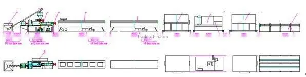 PVC pipe making machine / extrusion line , from 9 Years' Gold Supplier !