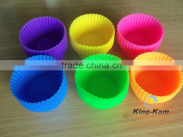 Non-stick silicone cake cup mold, Eco-friendly heat-resistant cake mold