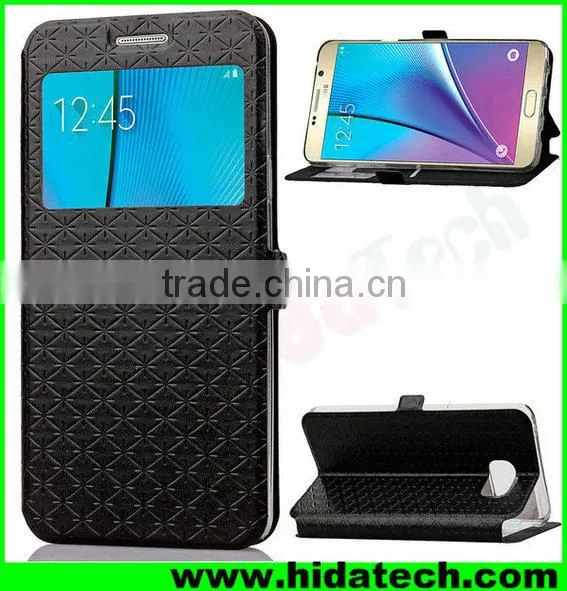 For Samsung Galaxy Note 5 Case / Foldable Flip Leather Cover Case For Samsung Galaxy Note 5 with Card Slots