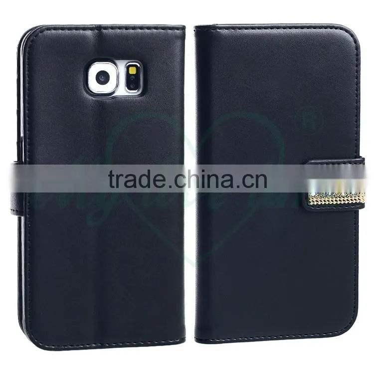 Mobile Phone PU Leather Wallet Case for Samsung Galaxy S6