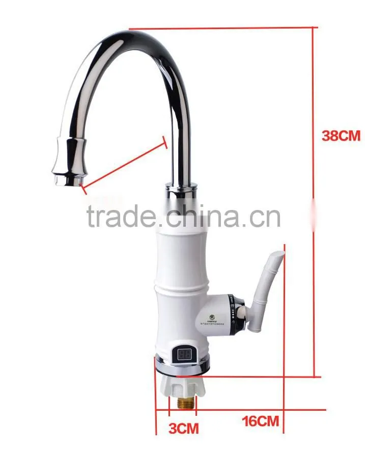 Electric heating faucet instant hot water tap with digital display
