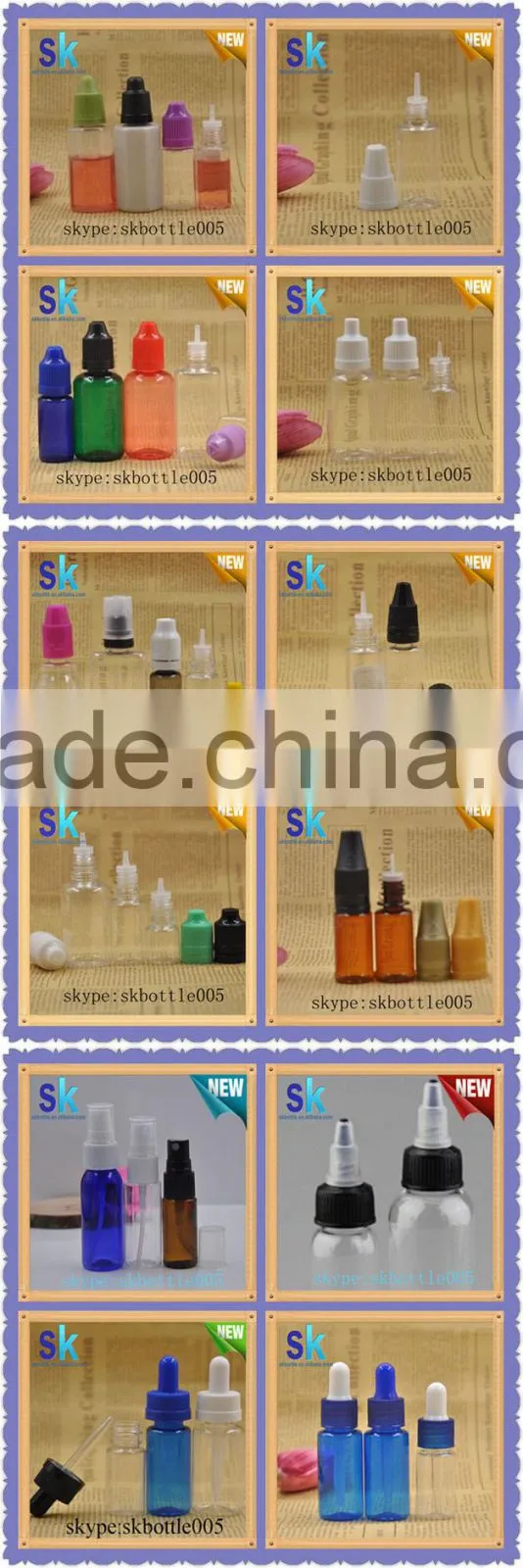 Best selling 2oz clear pet plastic bottles with twist cap