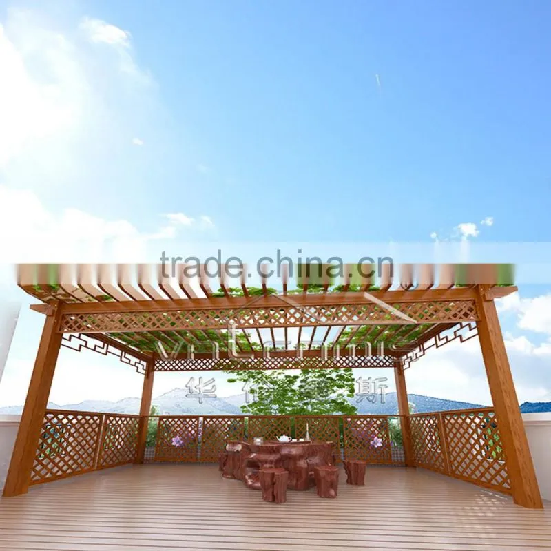 Garden pergola louver for roof turtle bridge for sales