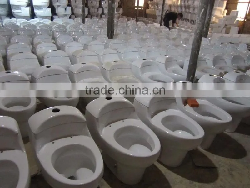 ceramic single piece washdown toilet/ cheap one piece wc toilet