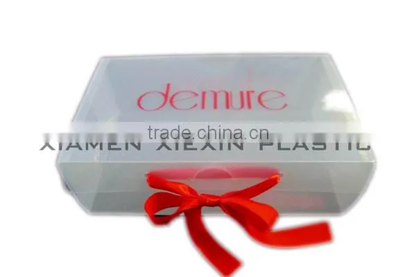 Strong Durable plastic storage PVC clear shoe box
