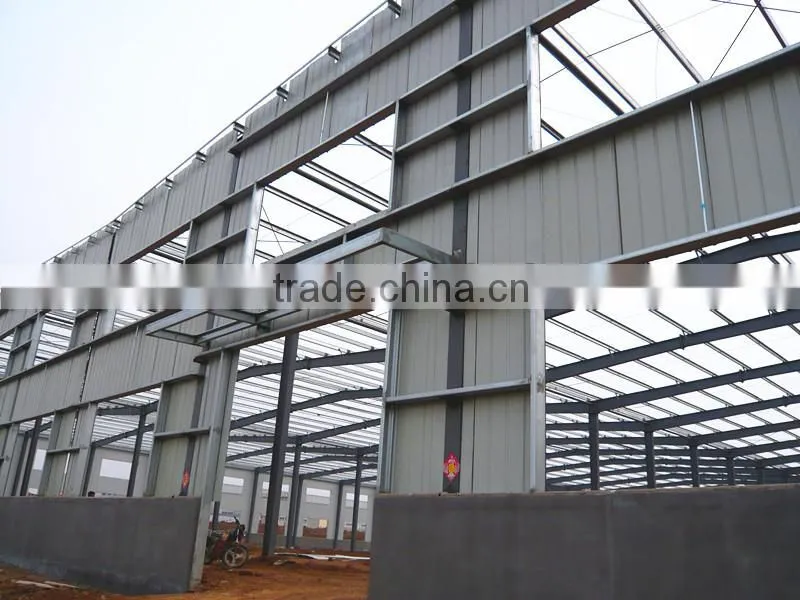 Weld H beam lightweight steel warehouse sandwich panels structure