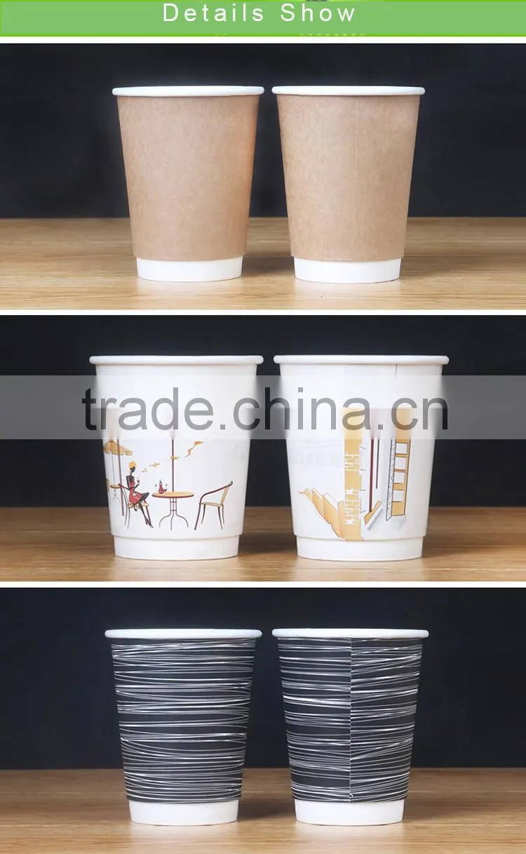 Wholesale Custom logo printed Disposable kraft paper cup