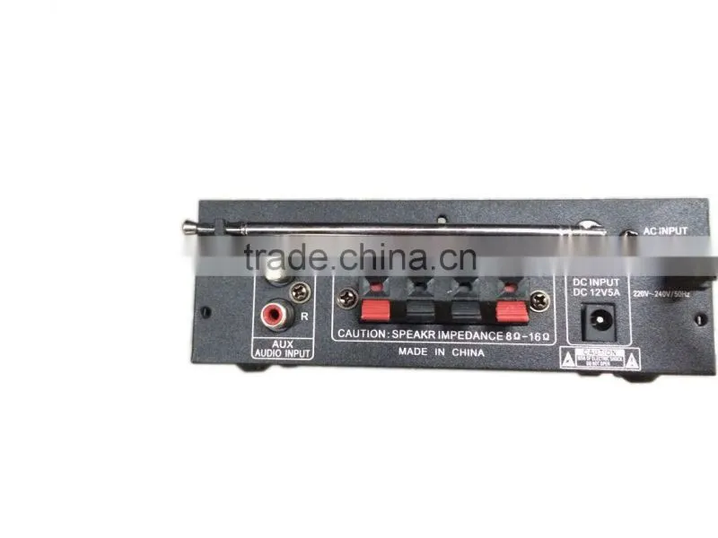 2015 trade assurance supplier hot sell stereo amplifier with USB/SD