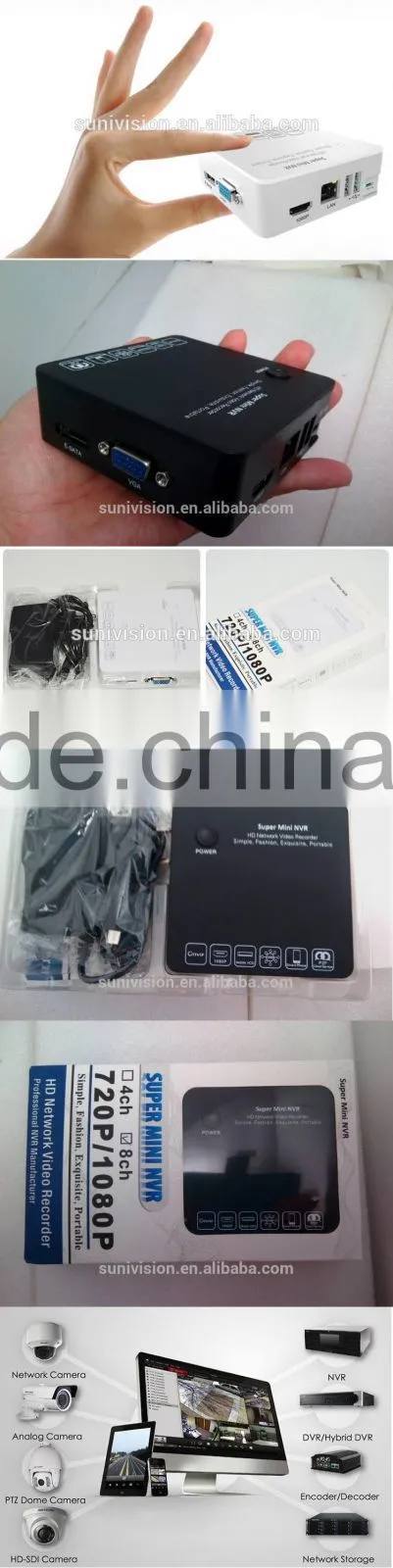 8CH 8*1080P H.264 SUPPORT I8S P2P Onvif 2 USB support onvif Third-party IP mini nvr