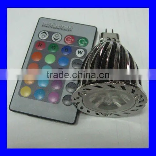 IR Remote control RGB LED Spotlight