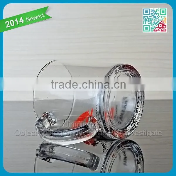 Wholesale novelty creative glass drinking cup coffee cup red lip printing coffee mug