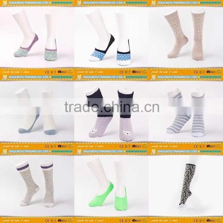 BY-161611 Hot Sale Girl Knee Boot Socks Cotton Women Socks From Asia China