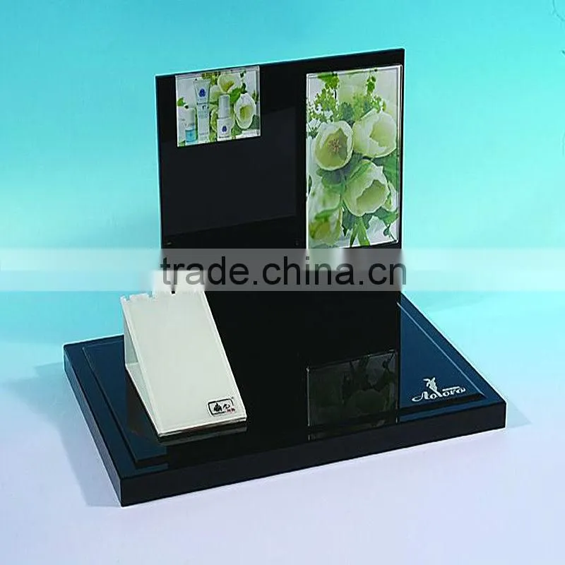 L-shaped multifunctional acrylic cosmetic display case