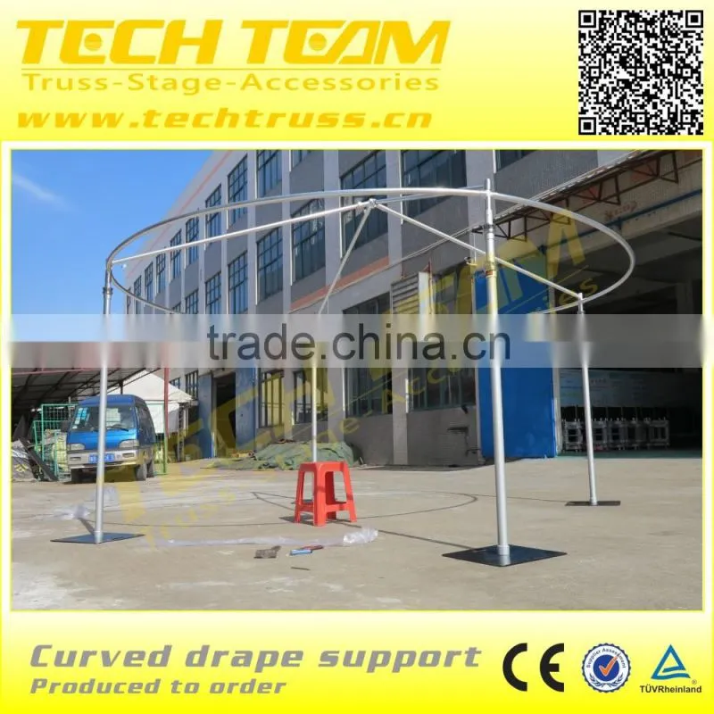 Steel Slotted Post Insert Curtain Pipe Pipe And Drape For Wedding PDP503