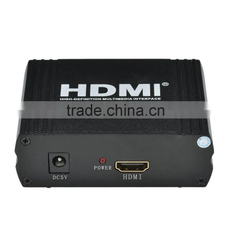 HDMI to VGA Converter Supported 1080p / 3.5mm / DC Port - Black
