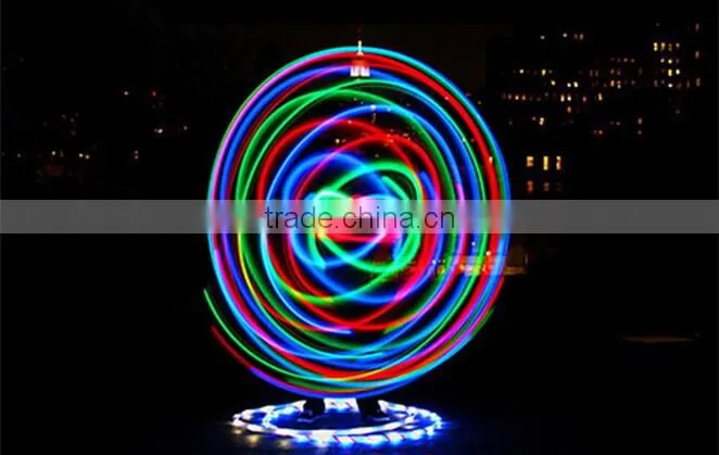LED colorful glow slimming hula hoop with 8 lights