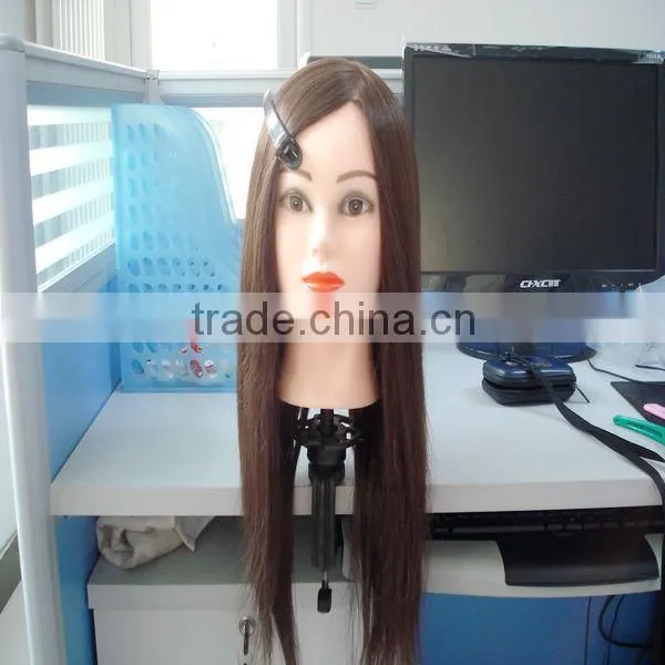 Custom Made male training head with 100% human hair