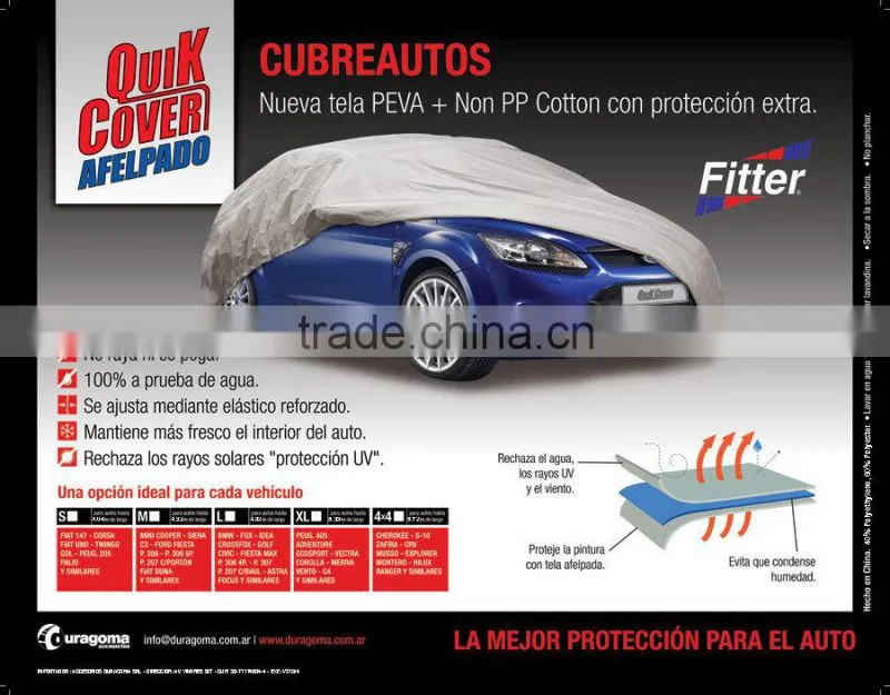 exported to america, germany PEVA car cover with good quality and competitive price