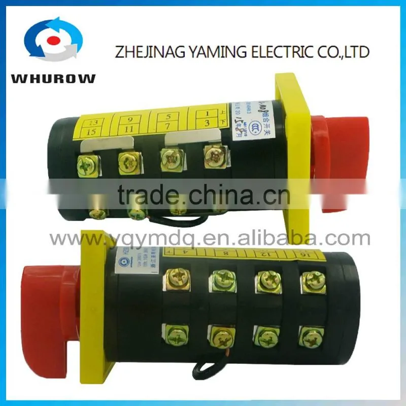 Changeover rotary cam universal switch HZ5B-10/4 M08 four poles electrical low current 10A control machine