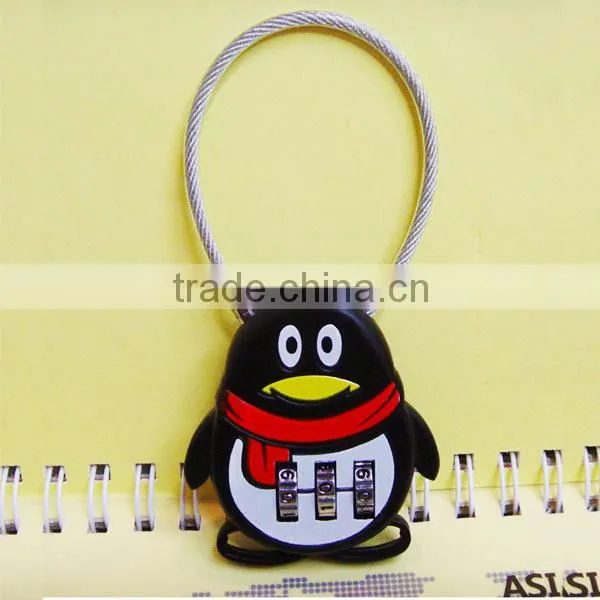 High quality Resettable cable Combinaton Padlock small cable Lock CH-QQ
