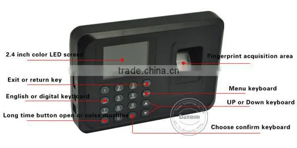 Realand Biometric time attendance, office attendance record A6