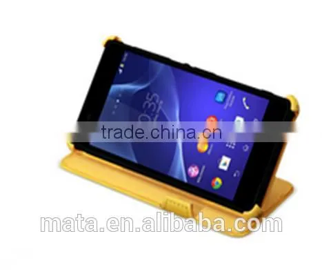 Factory Direct Selling Stand Function PU Leather Case For Sony Xperia Z2