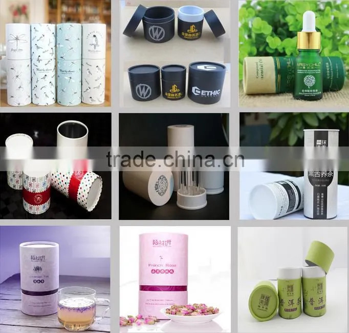 fancy skin care cardboard cosmetic paper tube