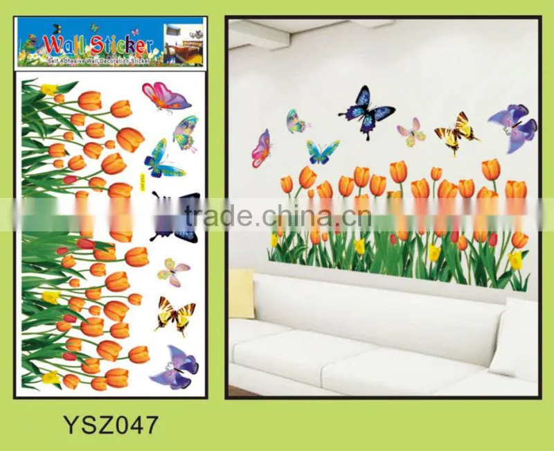 OEM New year DIY product wall sticker,3d wall sticker,5d home decor pvc wall sticker
