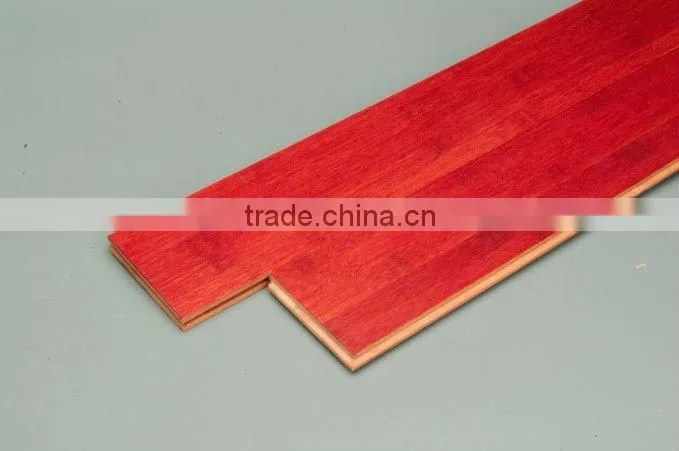 Red bamboo flooring