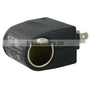 Universal AC to DC Car Cigarette Lighter Socket Adapter (US Plug)