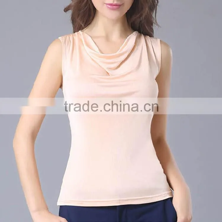 Blank girls resale OEM service t shirt waistcoats with low price
