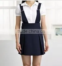 Grommet Belted School Girl Dress School Uniform
