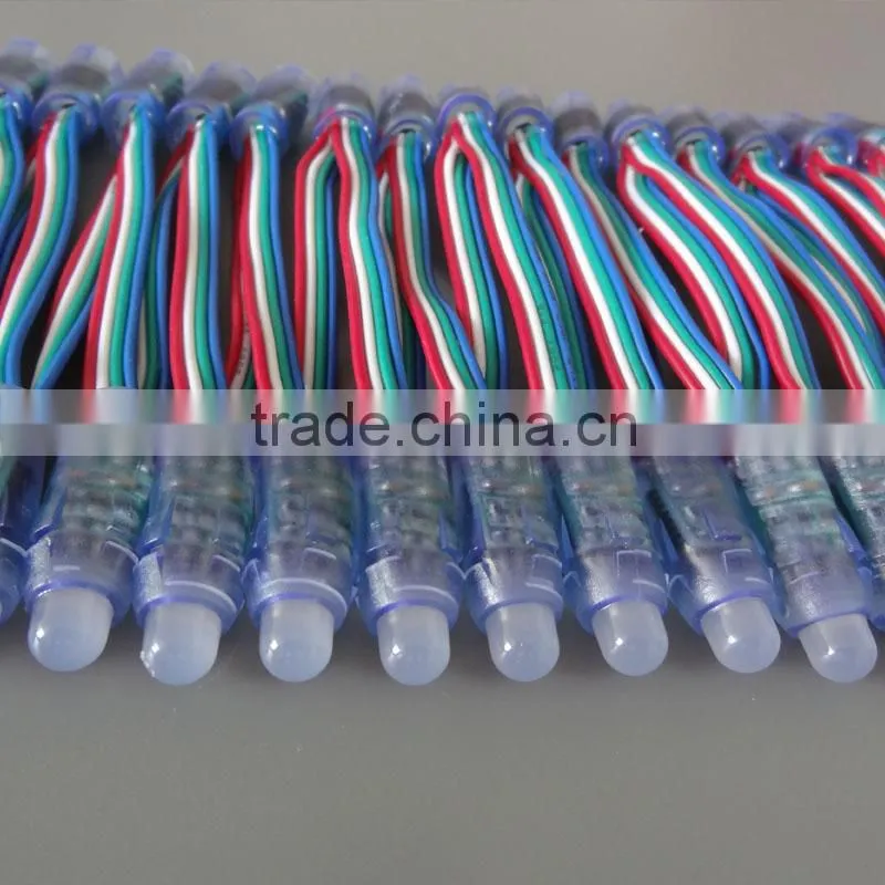 waterproof IP66 12mm full color DC5V LPD6803 IC led string light led christmas pixel light