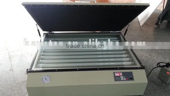 Tabletop vacuum UV exposure unit for screen printing frame