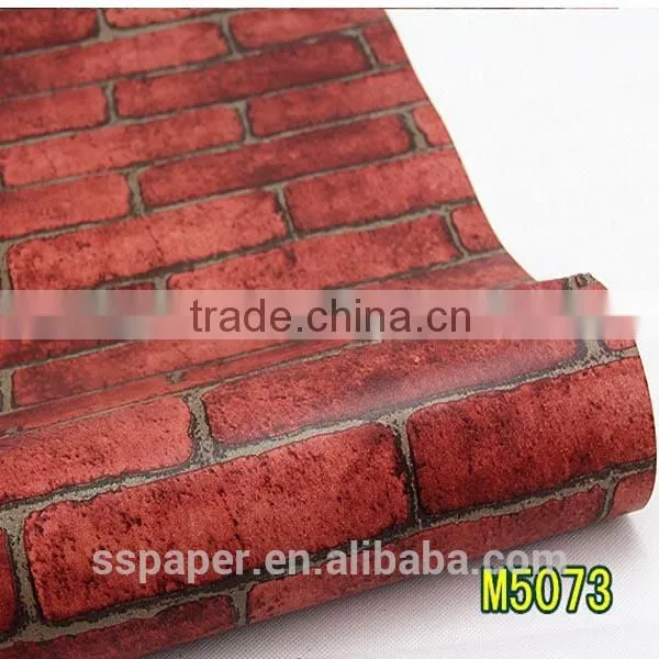 Simple China wind brick type self-adhesive wallpaper price