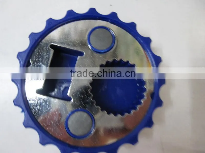 Cap shape round bottle opener