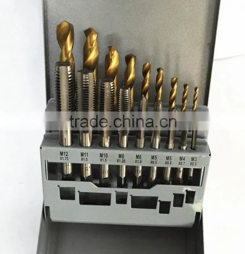 Household & Industry Tool Kit Tap and Drill Set for Creating Internal Screw Threads 18 Pieces
