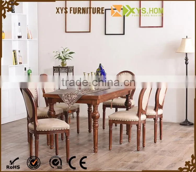 Top Quality Natural Wooden Dining Table Set