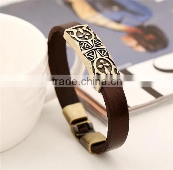 Handmade leather bracelet designs men bracelet leather jewelry