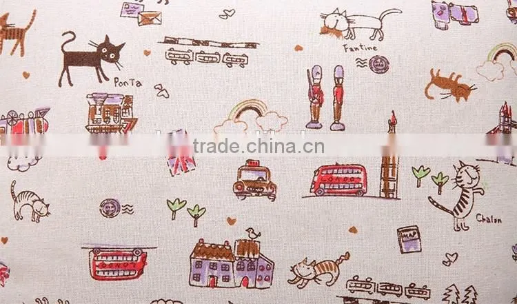 2015 hot style Europe type cloth cotton and linen pillowcases Creative home car cartoon cushion cover
