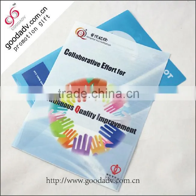 GuangZhou factory made low price design Customize pp file folder
