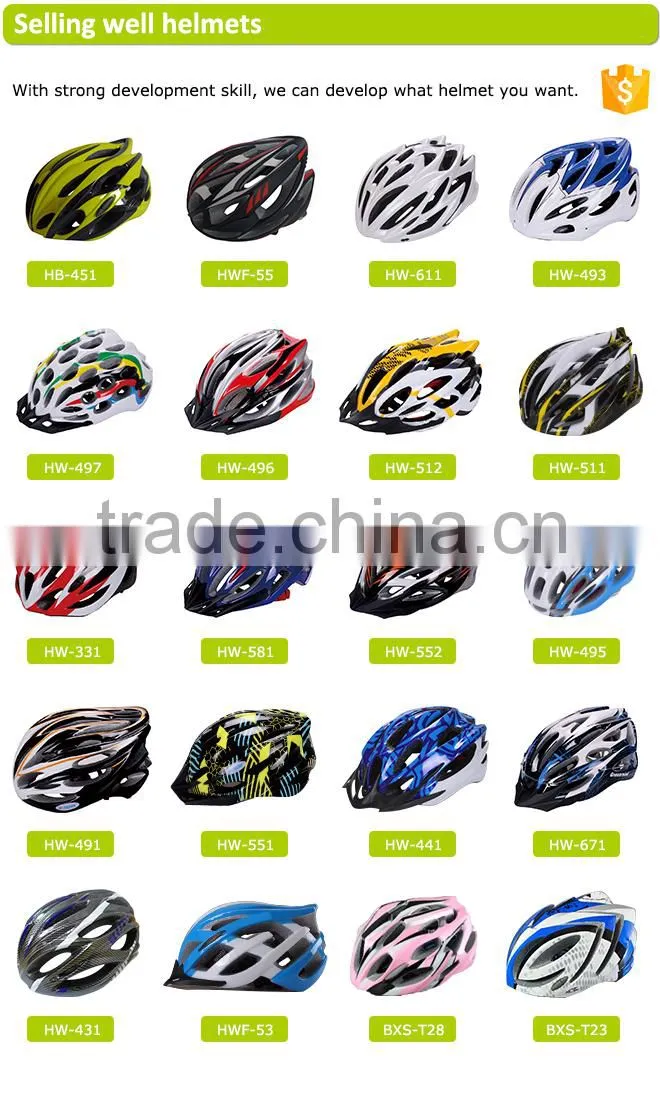 OEM high impact EPS ,PC shell EN1078 sports bike helmet