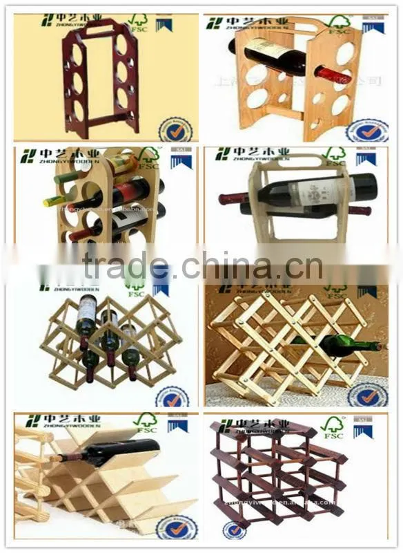Trade assurance Chic wood wine rack natural wood rack