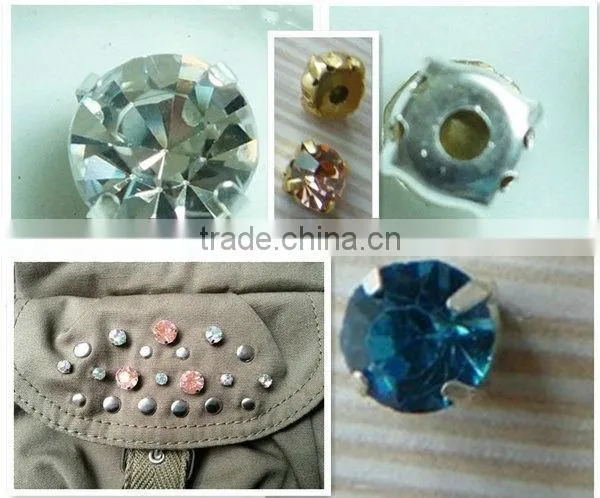 MC chaton cup chain,glass stone cup chain