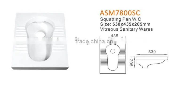 High Product Low Price Sanitary Ware Smart Squat Toilet Sizes