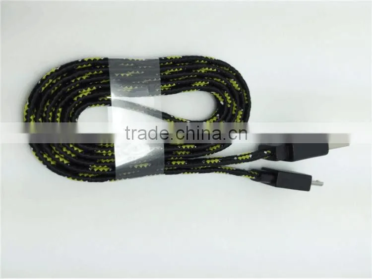 2016 new model nylon braided usb cable